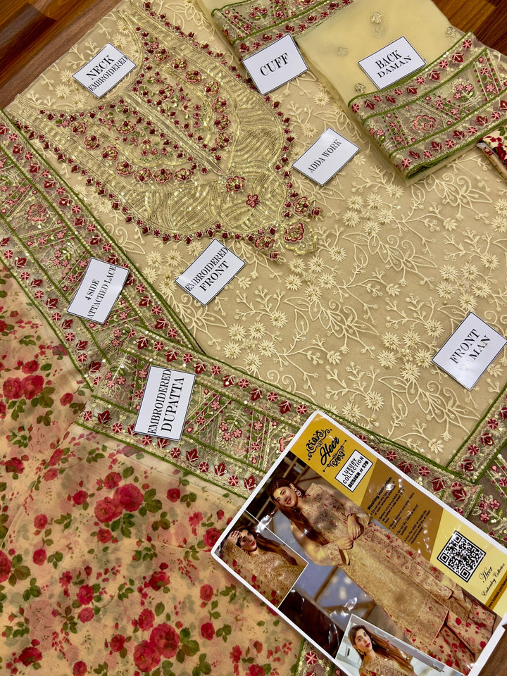 Aneelas Organza Suit-Replica Suits-Replica Zone