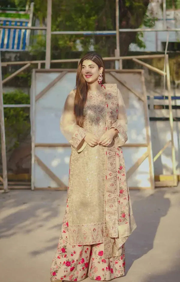 Aneelas Organza Suit-Replica Suits-Replica Zone