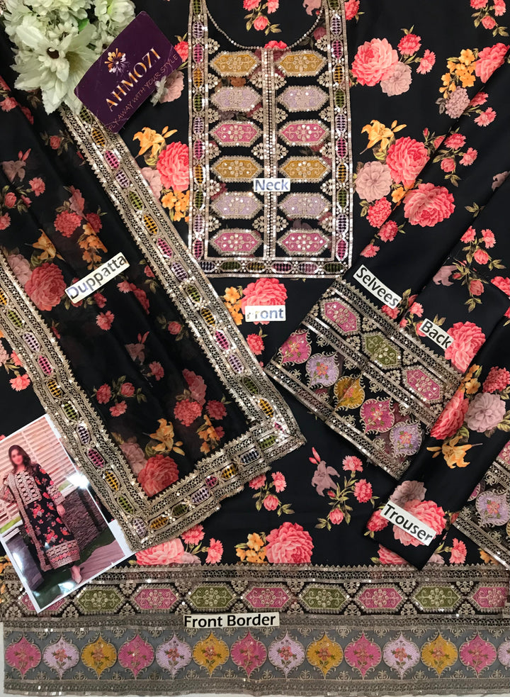 Aneela's Silk Suit-Replica Suits-Replica Zone