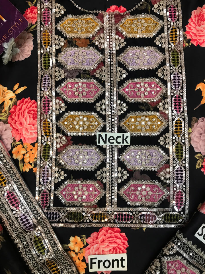 Aneela's Silk Suit-Replica Suits-Replica Zone