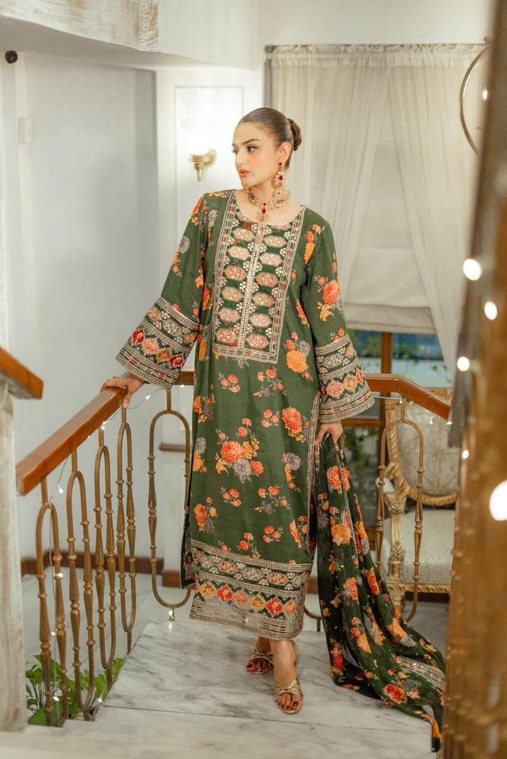 Aneela's Silk Suit-Replica Suits-Replica Zone
