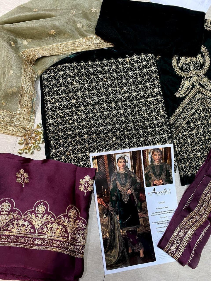 Aneelas Velvet Suit-Replica Suits-Replica Zone