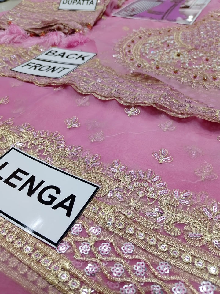 Asim Jofa Chiffon Bridal Suit-Bridal Suits-Replica Zone