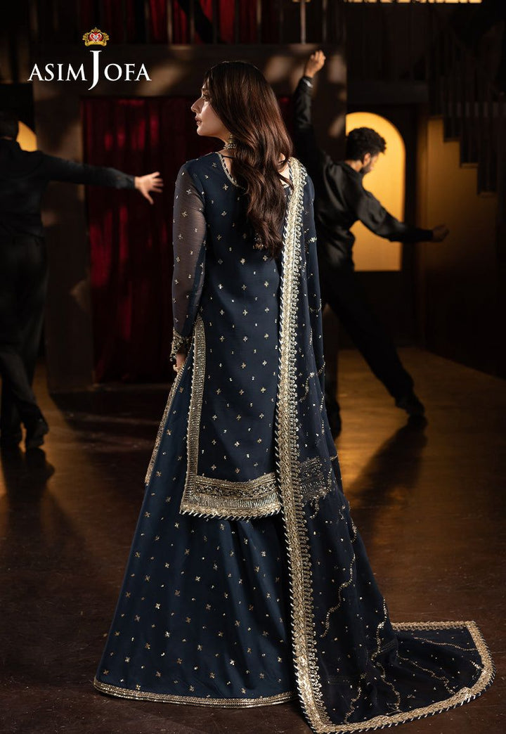 Asim Jofa Chiffon Bridal Suit-Bridal Suits-Replica Zone