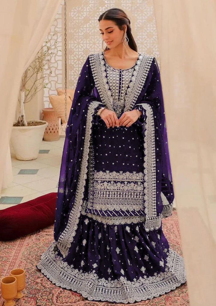 Asim Jofa Chiffon Bridal Suit-Bridal Suits-Replica Zone
