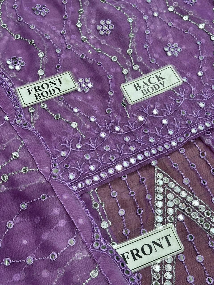 Asim Jofa Chiffon Frock-Bridal Suits-Replica Zone