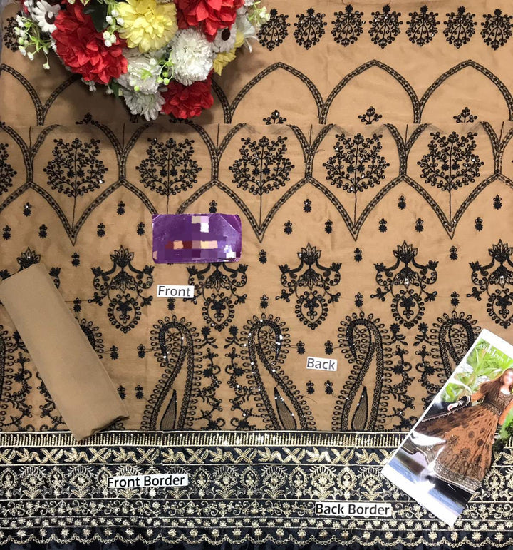 Asim Jofa Chiffon Maxi-Bridal Suits-Replica Zone