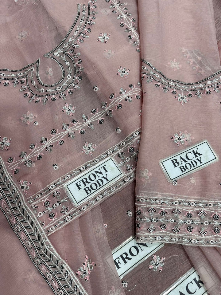 Asim Jofa Chiffon Maxi-Bridal Suits-Replica Zone