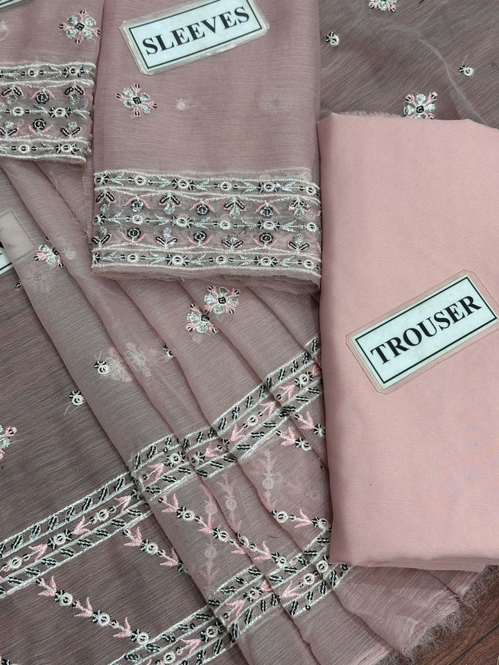 Asim Jofa Chiffon Maxi-Bridal Suits-Replica Zone