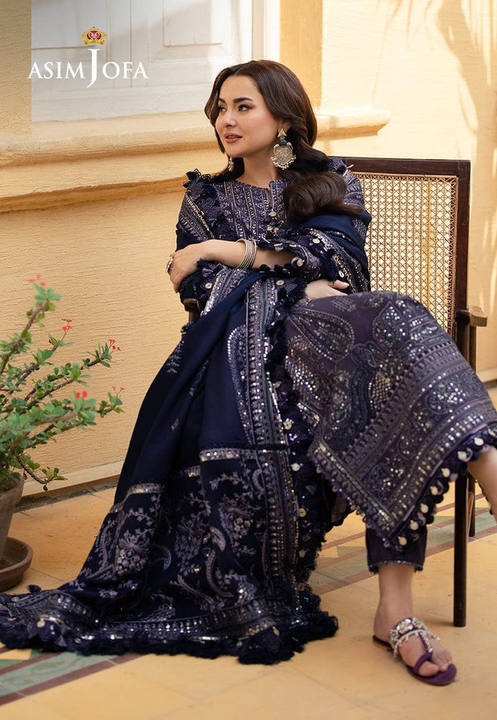 Asim Jofa Chiffon Suit-Replica Suits-Replica Zone