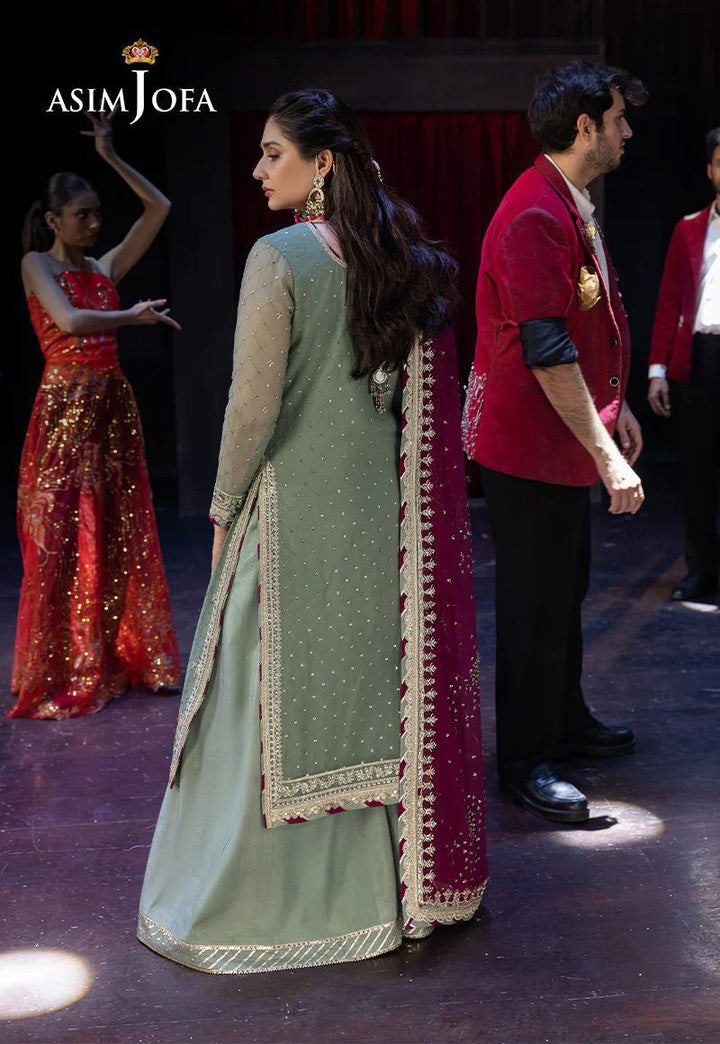 Asim Jofa Chiffon Suit-Replica Suits-Replica Zone