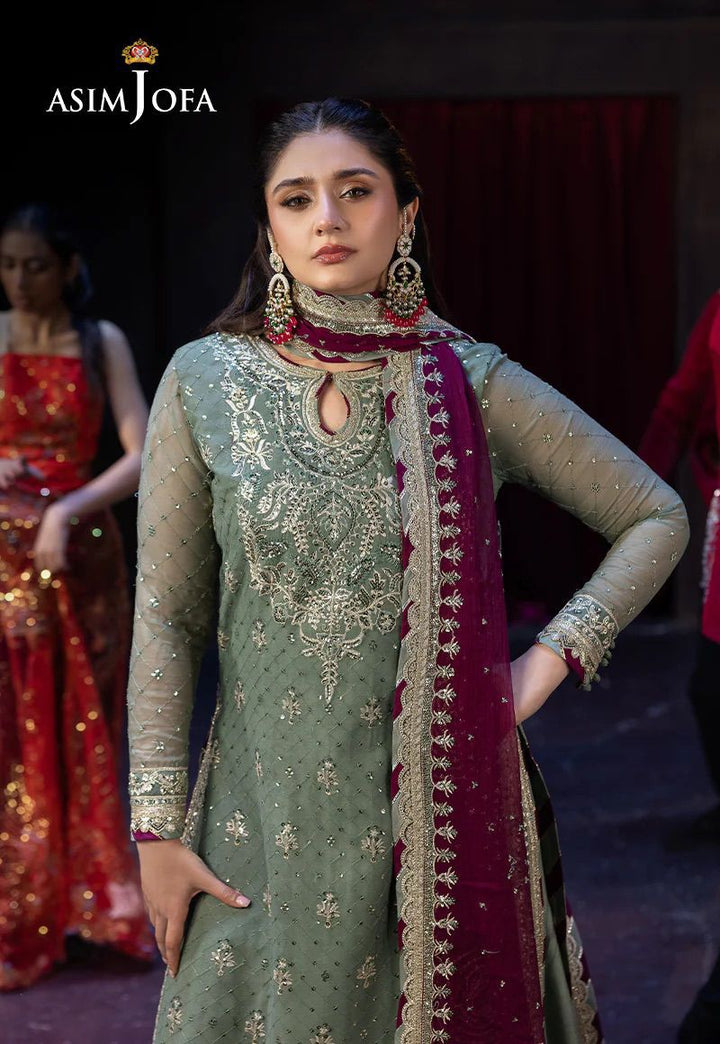 Asim Jofa Chiffon Suit-Replica Suits-Replica Zone