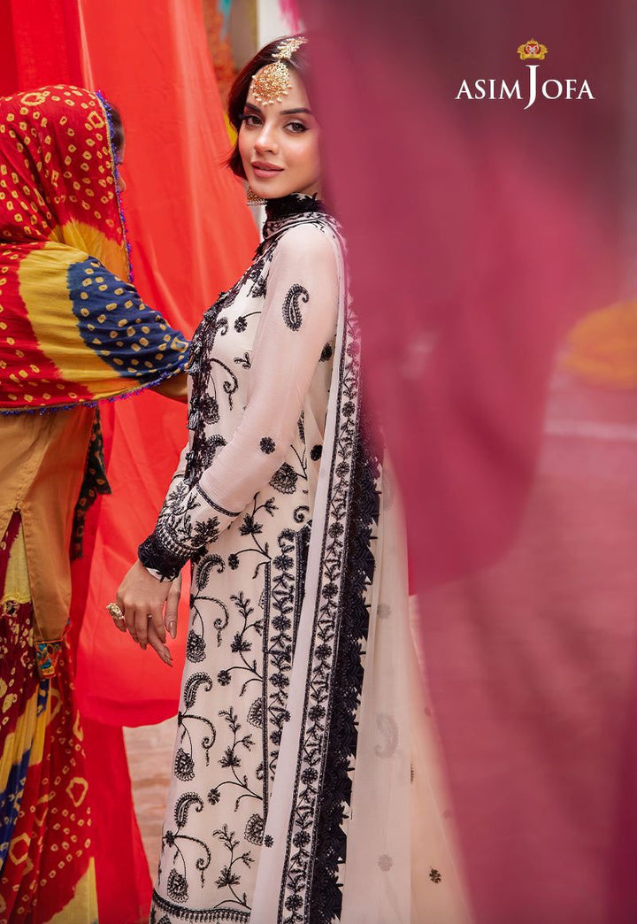 Asim Jofa Chiffon Suit-Replica Suits-Replica Zone