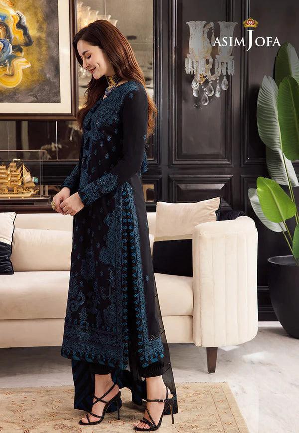 Asim Jofa Chiffon Suit-Replica Suits-Replica Zone