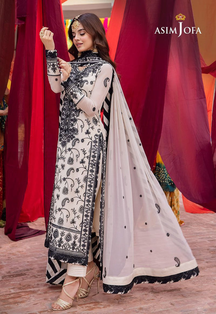 Asim Jofa Chiffon Suit-Replica Suits-Replica Zone