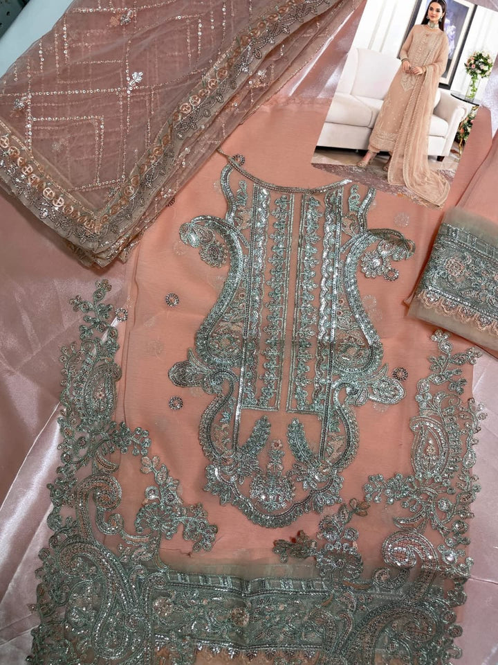 Asim Jofa Chiffon Suit-Replica Suits-Replica Zone