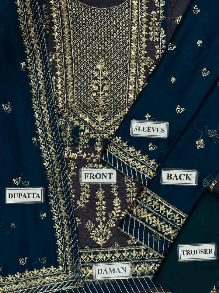 Asim Jofa Chiffon Suit-Replica Suits-Replica Zone