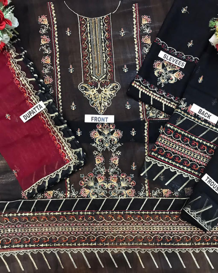 Asim Jofa Chiffon Suit-Replica Suits-Replica Zone