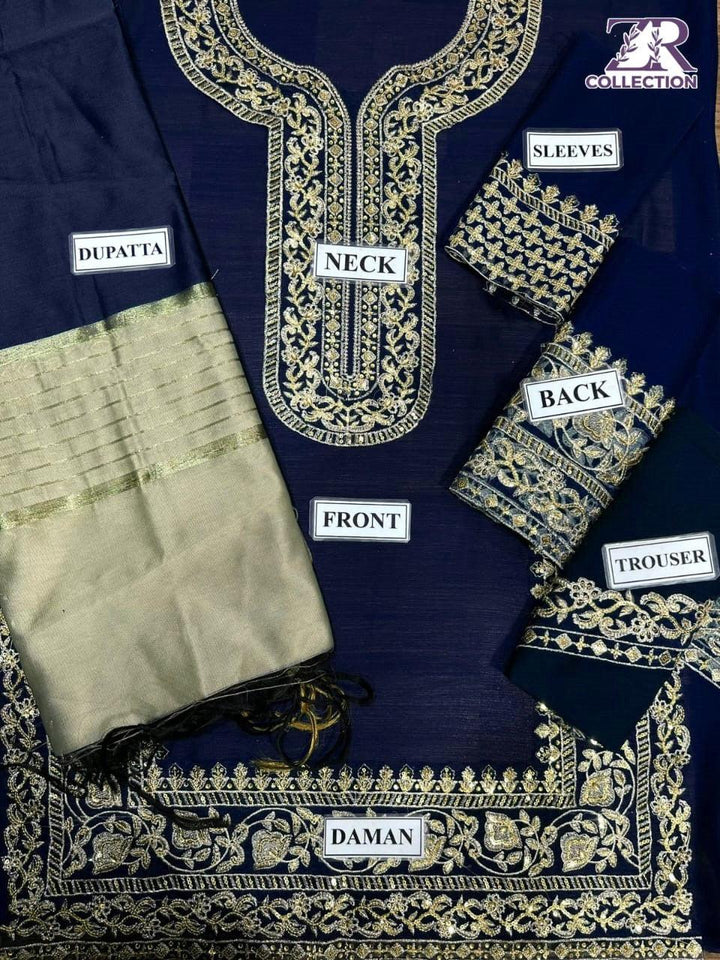Asim Jofa Chiffon Suit-Replica Suits-Replica Zone