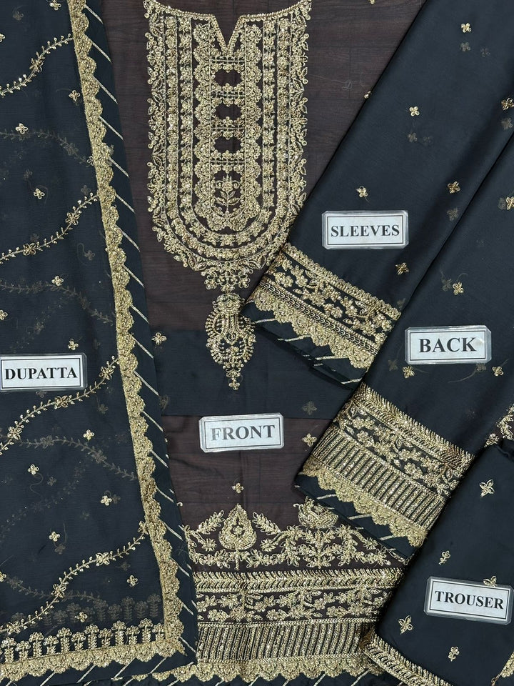 Asim Jofa Chiffon Suit-Replica Suits-Replica Zone