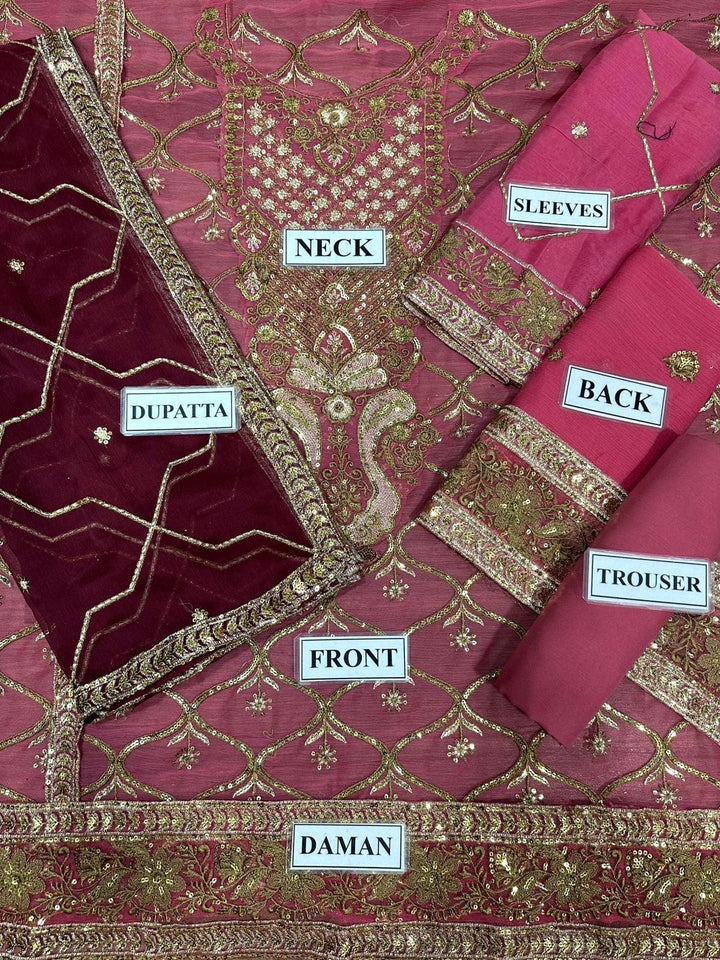 Asim Jofa Chiffon Suit-Replica Suits-Replica Zone