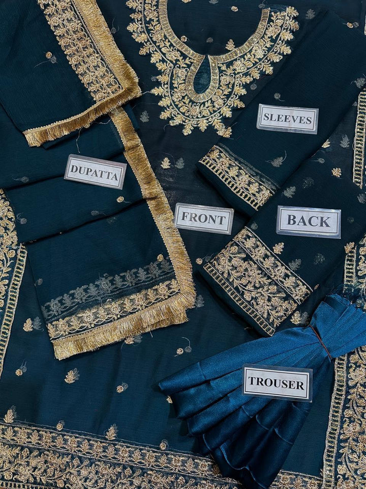 Asim Jofa Chiffon Suit-Replica Suits-Replica Zone