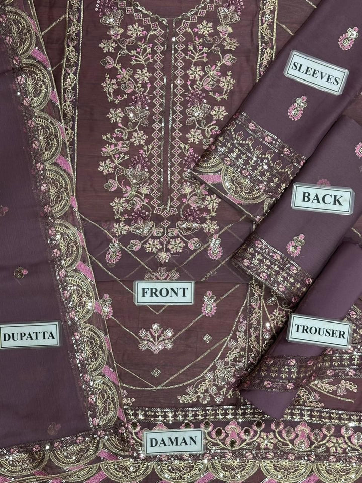 Asim Jofa Chiffon Suit-Replica Suits-Replica Zone