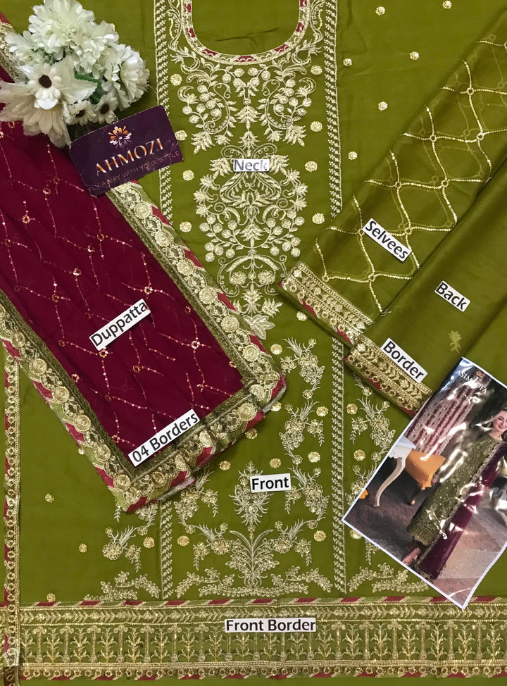 Asim Jofa Chiffon Suit-Replica Suits-Replica Zone