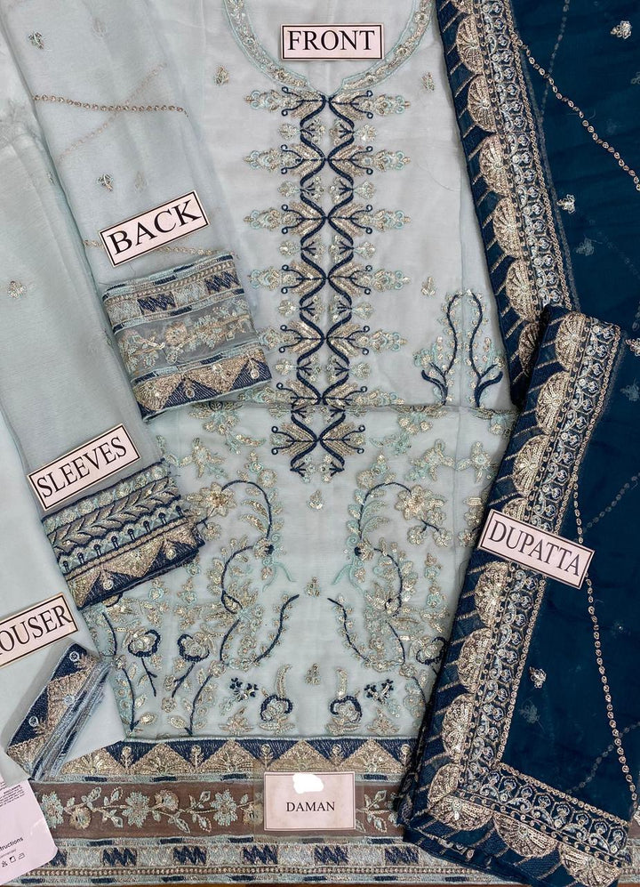 Asim Jofa Chiffon Suit-Replica Suits-Replica Zone