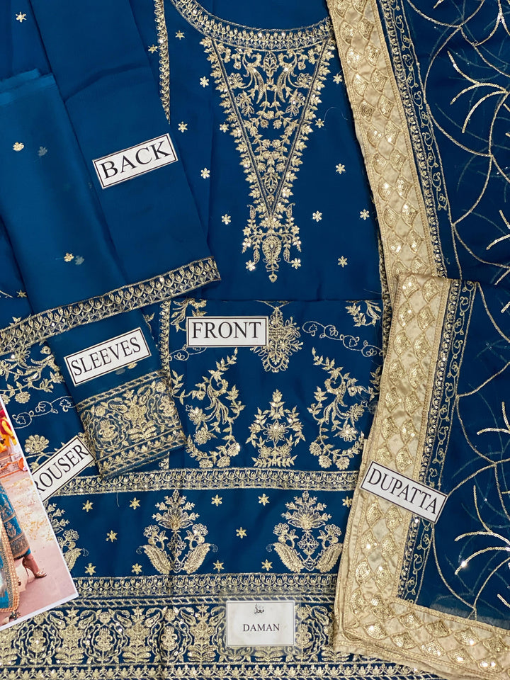 Asim Jofa Chiffon Suit-Replica Suits-Replica Zone
