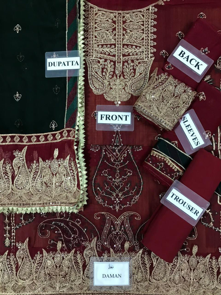 Asim Jofa Chiffon Suit-Replica Suits-Replica Zone