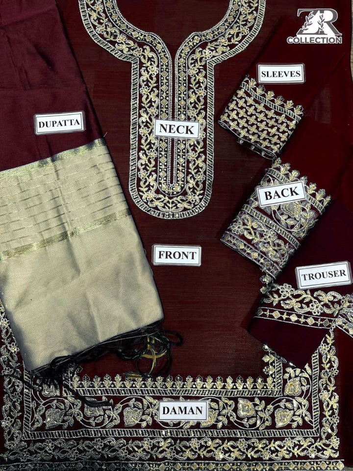 Asim Jofa Chiffon Suit-Replica Suits-Replica Zone