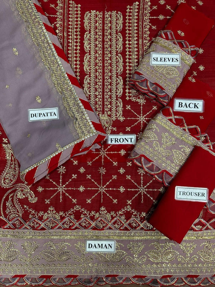 Asim Jofa Chiffon Suit-Replica Suits-Replica Zone