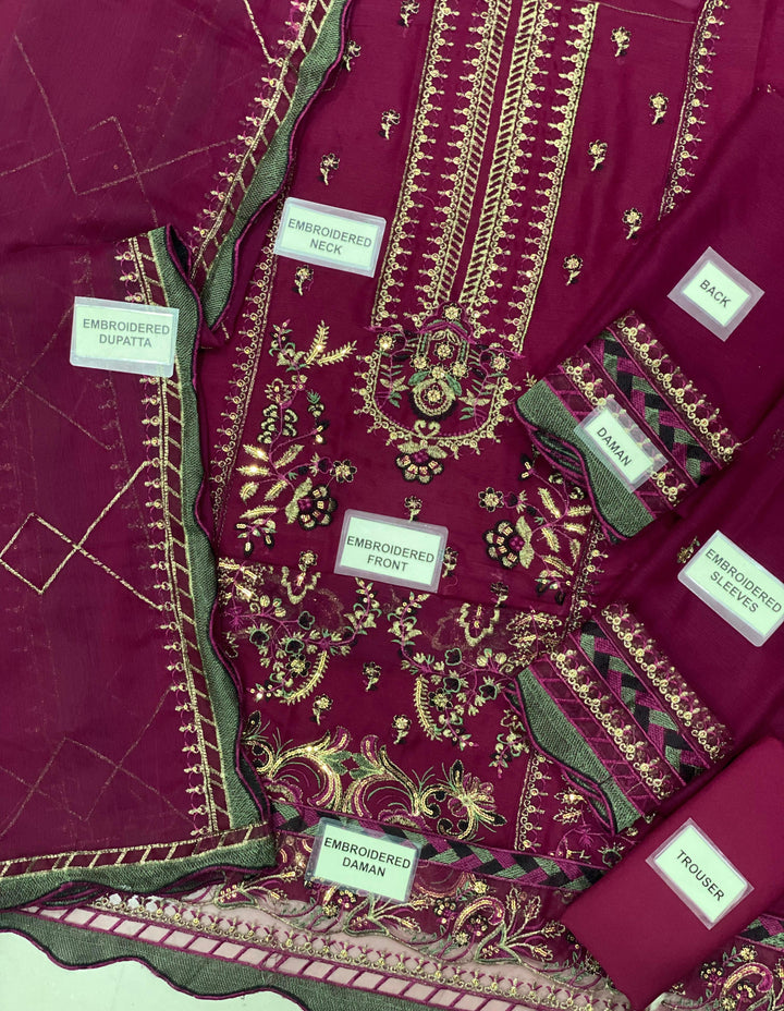 Asim Jofa Chiffon Suit-Replica Suits-Replica Zone