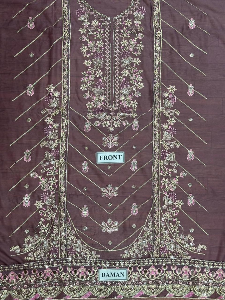 Asim Jofa Chiffon Suit-Replica Suits-Replica Zone