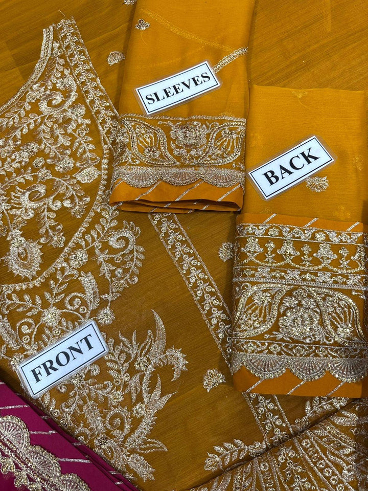 Asim Jofa Chiffon Suit-Replica Suits-Replica Zone