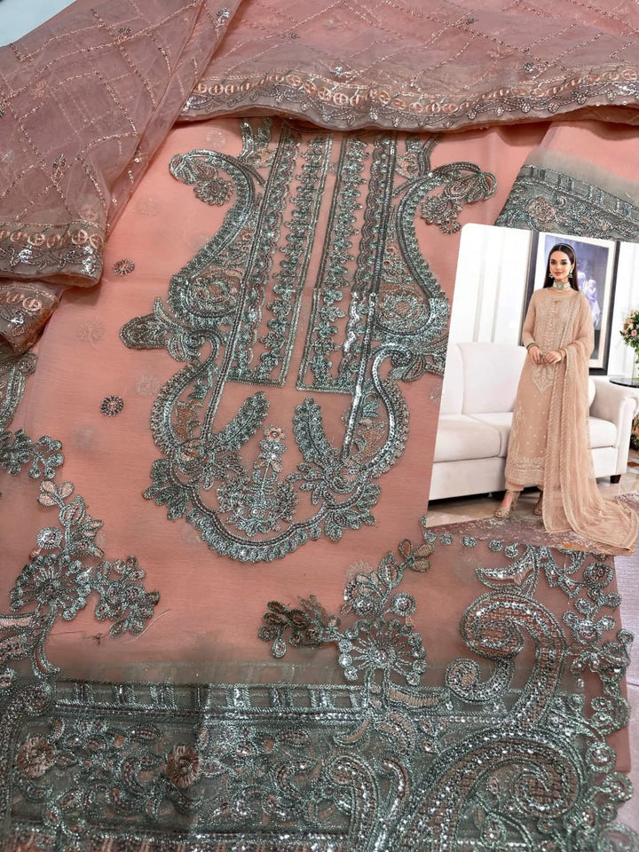 Asim Jofa Chiffon Suit-Replica Suits-Replica Zone