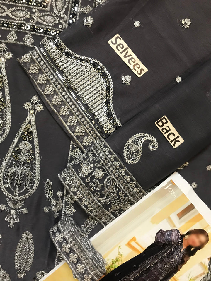 Asim Jofa Chiffon Suit-Replica Suits-Replica Zone