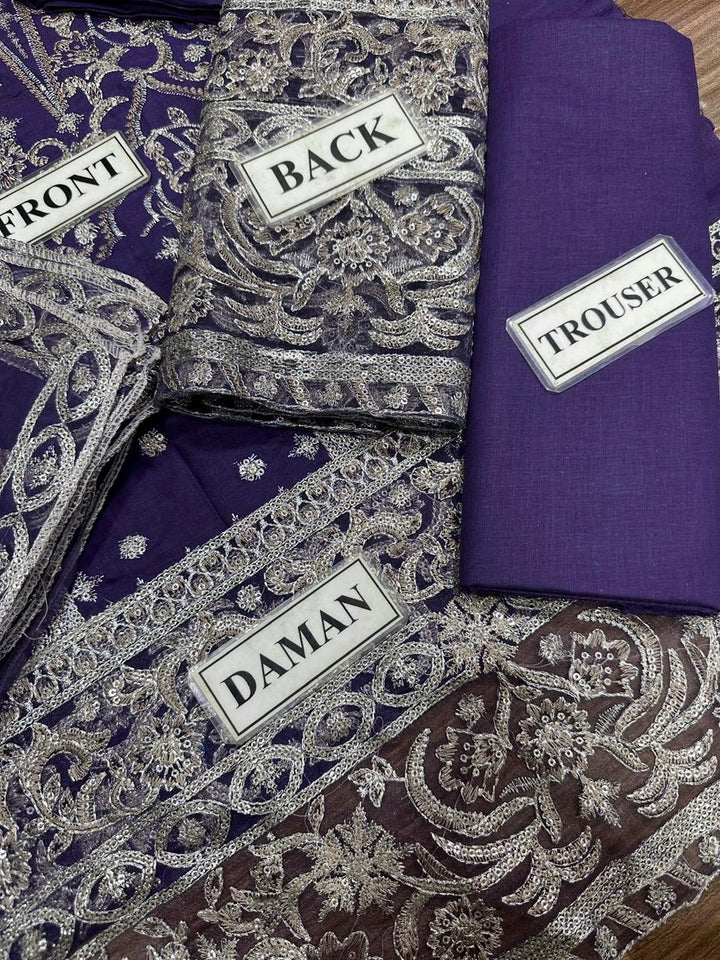 Asim Jofa Chiffon Suit-Replica Suits-Replica Zone