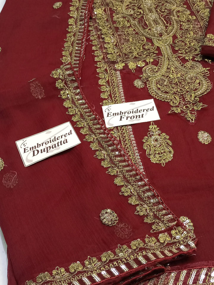 Asim Jofa Chiffon Suit-Replica Suits-Replica Zone
