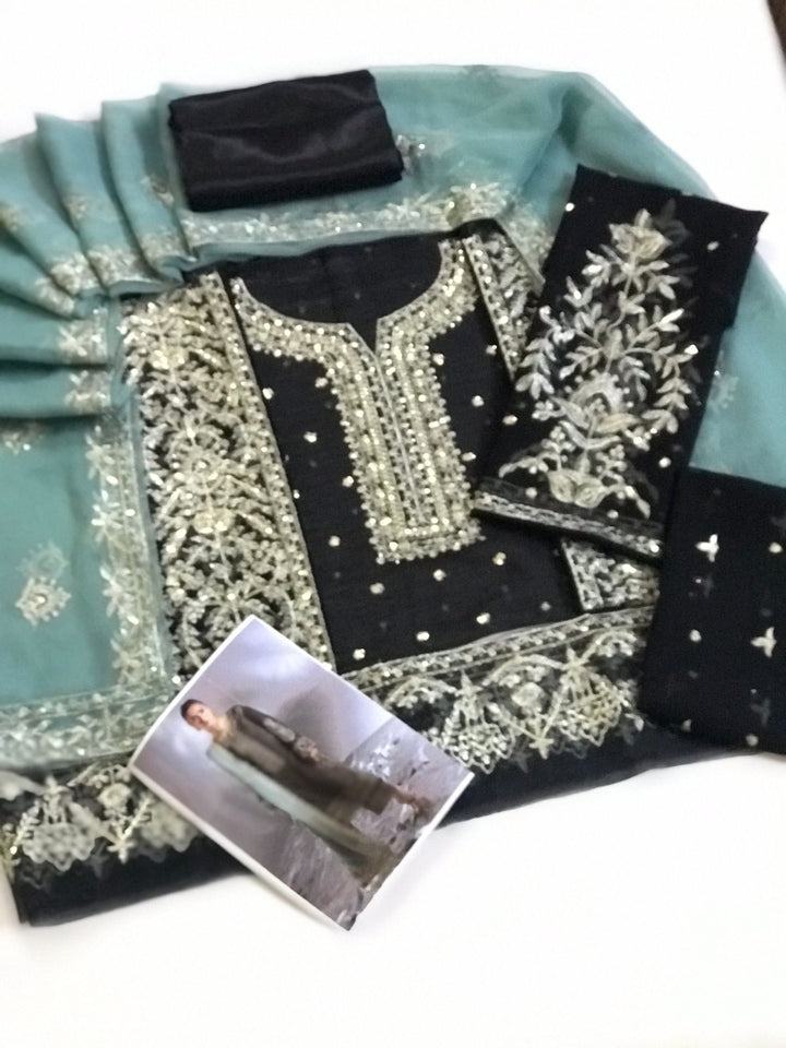 Asim Jofa Chiffon Suit-Replica Suits-Replica Zone