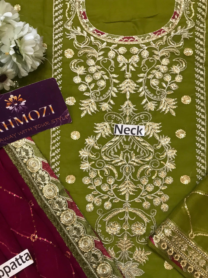 Asim Jofa Chiffon Suit-Replica Suits-Replica Zone