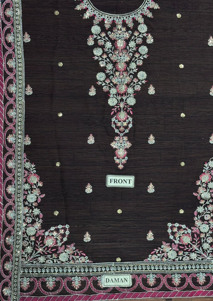 Asim Jofa Chiffon Suit-Replica Suits-Replica Zone