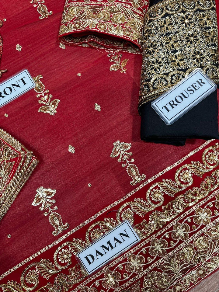 Asim Jofa Chiffon Suit-Replica Suits-Replica Zone