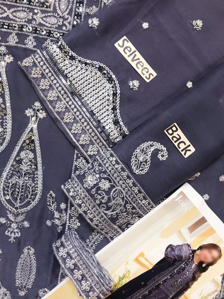 Asim Jofa Chiffon Suit-Replica Suits-Replica Zone