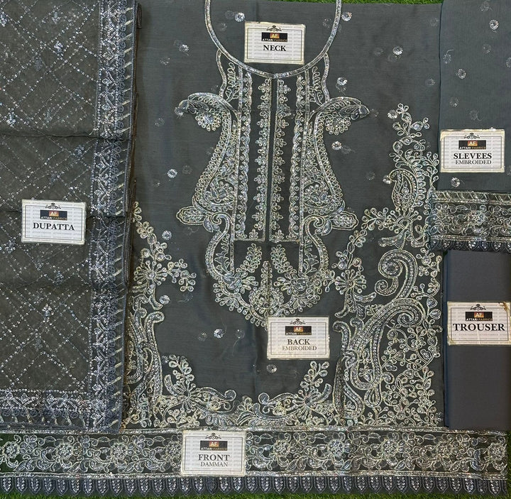 Asim Jofa Chiffon Suit-Replica Suits-Replica Zone