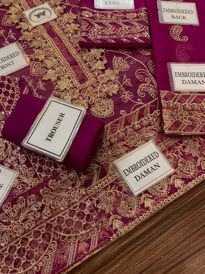 Asim Jofa Chiffon Suit-Replica Suits-Replica Zone