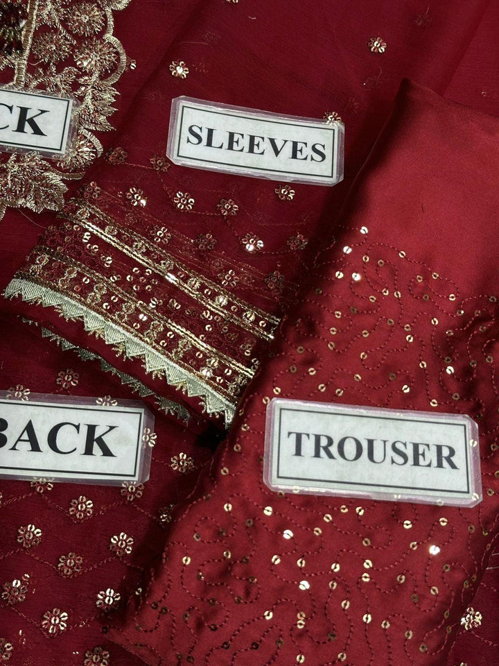 Asim Jofa Chiffon Suit-Replica Suits-Replica Zone