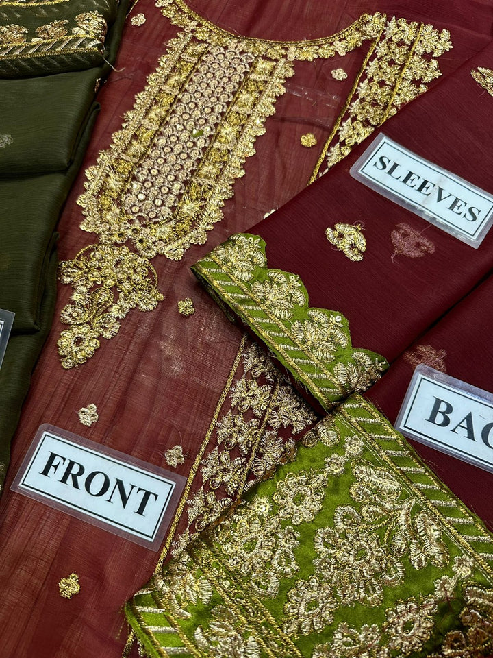 Asim Jofa Chiffon Suit-Replica Suits-Replica Zone