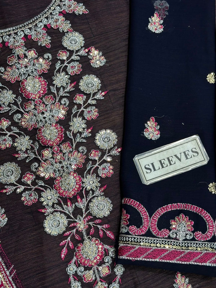 Asim Jofa Chiffon Suit-Replica Suits-Replica Zone